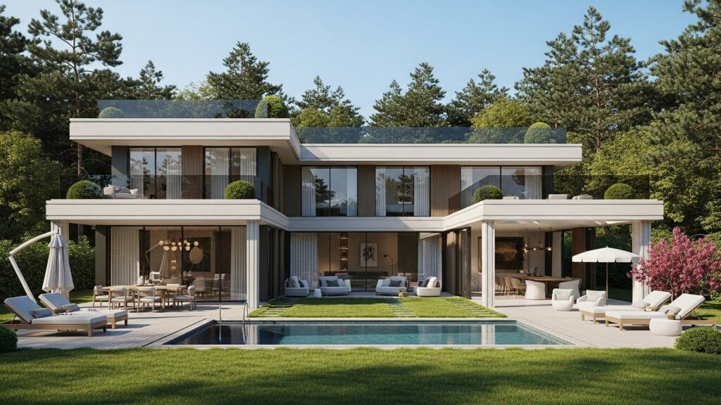 İstanbul Zekeriyaköy bölgesinde Asist Yeniköy tarafından sunulan satılık villanın sunduğu ayrıcalıklı yaşam alanı.