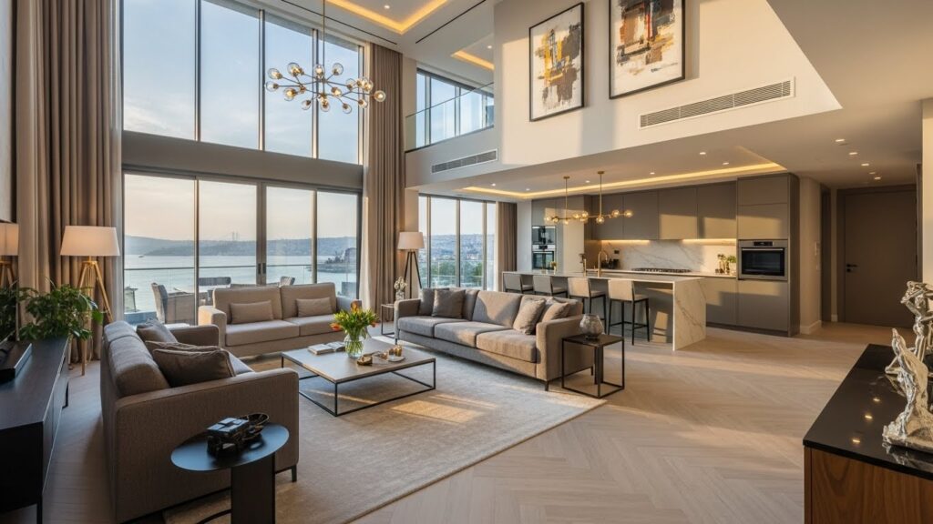 İstinye Lüks Kiralık Daire | Asist Yeniköy için özel olarak tasarlanmış, modern mimarili ve prestijli yaşam sunan lüks konut görseli.