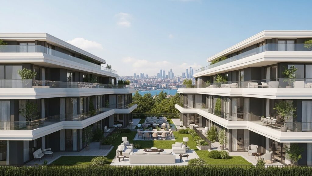 Sarıyer Lüks Satılık Daire | Asist Yeniköy kapsamında sunulan, modern mimariye sahip prestijli satılık daire.