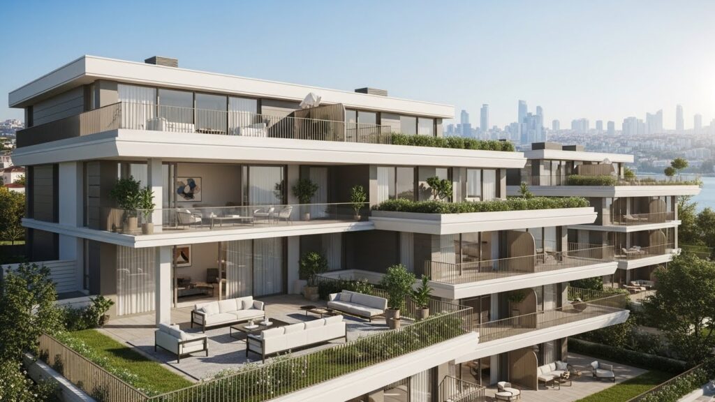 Sarıyer Lüks Satılık Daire | Asist Yeniköy başlığı altında sunulan, şehir manzaralı lüks satılık daire.